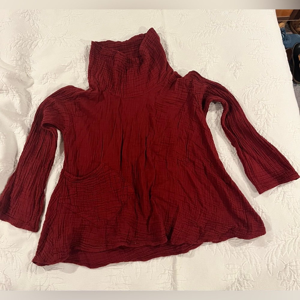 Spirithouse 100% cotton muslin top, petite M/L